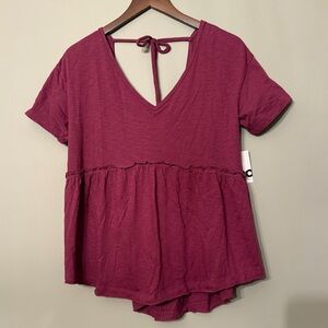 NWT SO Maroon Blouse